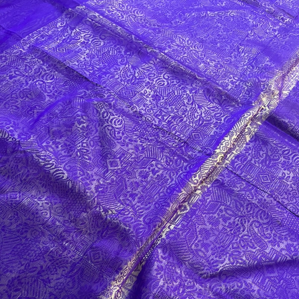 100% Pure Silk Valkalam Himroo Banarasi - Picture 5 of 5